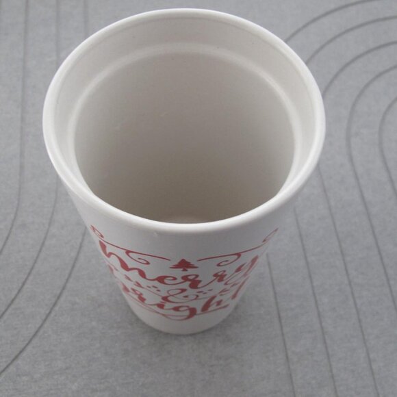 DesignPac Cera_mic Tumbler Merry And Bright Without Lid - Picture 5 of 7